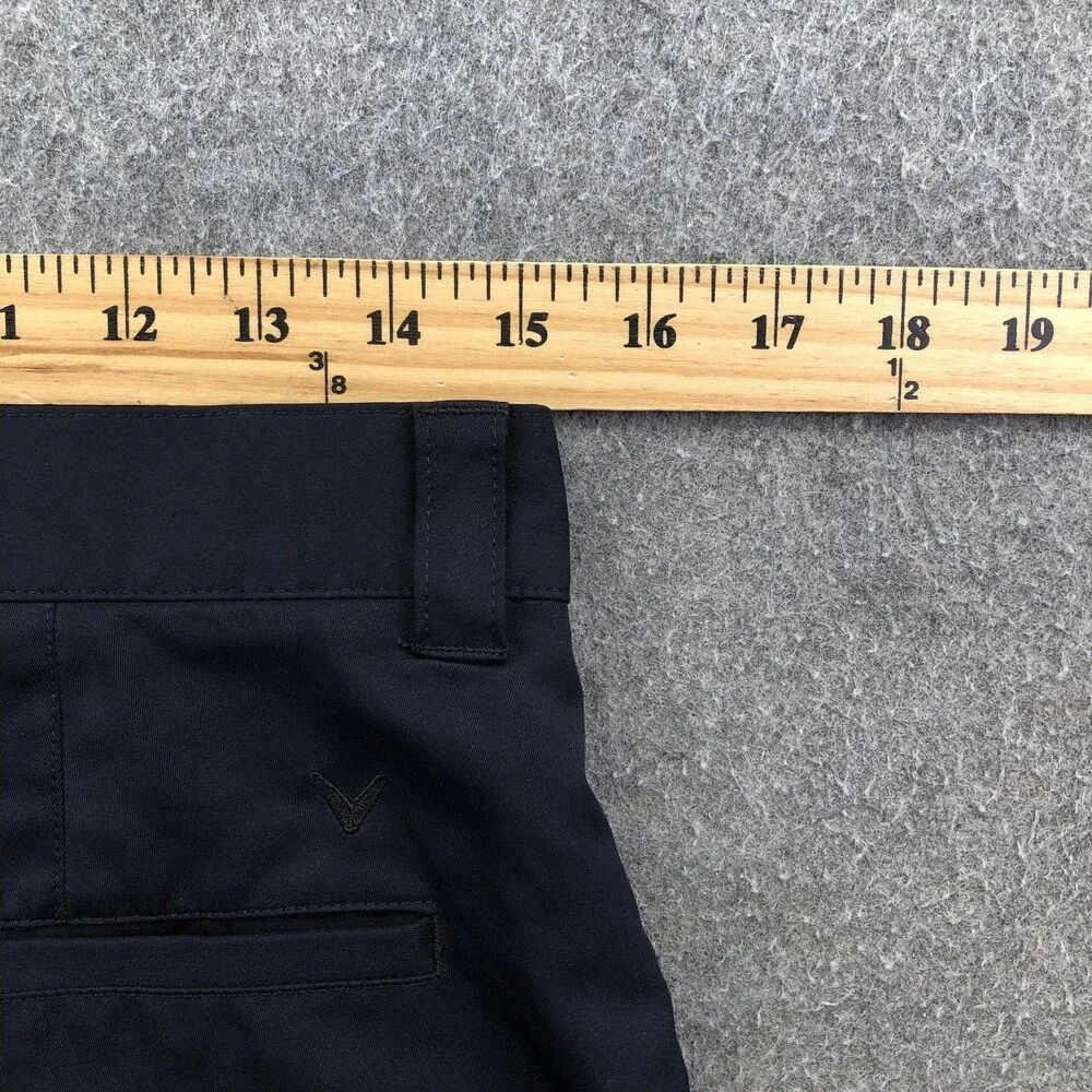 Callaway Shorts Mens 30 Black Polyester 12 Inch Golf Casual Athletic Pockets